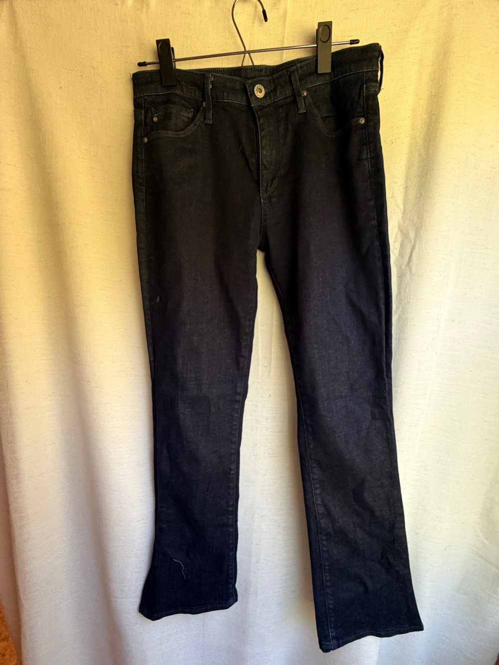 AG Adriano Goldschmied Dark Blue Slim Bootcut Jeans 28R Made USA